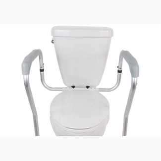 Toilet Support With Armrest 2 Leg Handicapped and Disabled