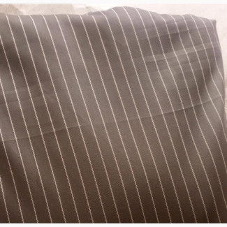 Senator Fabric Material, Black With Stripe - 4 Yards
