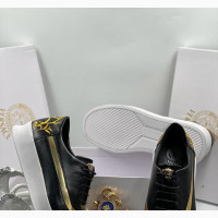 Black /Versace Brown Sneakers