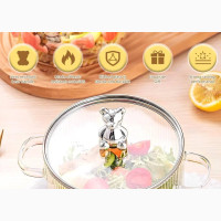 Glass Stovetop Cooking Pot With Handle