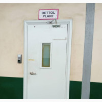 Fire Exit Door with See-Through Glass