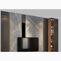 TV Wall Wood Cladding Design