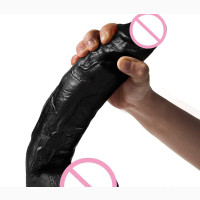Black 12inchs Penis Large Dildo Toy for Woman