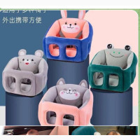 Baby Sitter With Belt - Blue, Green, Peach, Grey