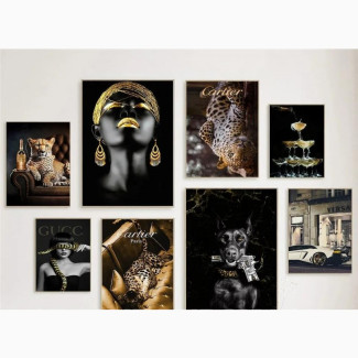 Colorful African Woman Canvas Painting - Home Decor