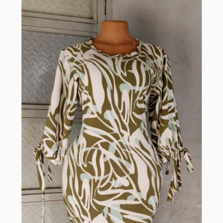Slit Sleeves Dress Multi