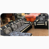 L- Shaped Fabric Leather Sofa With a Single