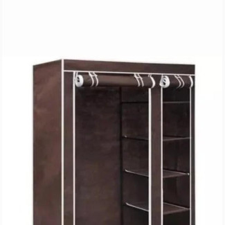 Wardrobe Closet + Free Cloth Hangers With Wheels