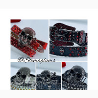 Rhinestone Unique Quality Leather Belt