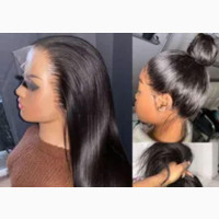 Long Cute Straight Frontal Wig