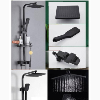 Black Wall Shower