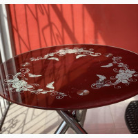 Stylish Round Wine Glass Dining Table - Home Interiors Brand