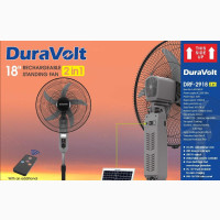 Duravolt 18 Rechargable Fan With Panel