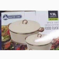 Master Chef Insulated Food Flask - 3 Set