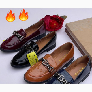 Quality Stock Patent Leather Boyfriend Shoe