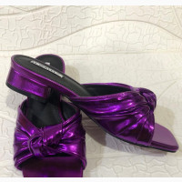 Purple Slippers Low Heel - Brand New