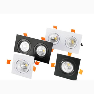 Ceiling LED Aluminum Double Recessed Downlight