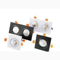 Ceiling LED Aluminum Double Recessed Downlight
