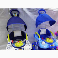 Musical Baby Walker With Umbrella - Brand New