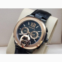 High Quality Aigner Black Dial Leather Watch