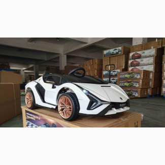 White Lamborghini Sian Ride On - Brand New, Unisex, 2-4 years, Battery Powered, 12V Battery, Remote Control