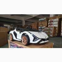 White Lamborghini Sian Ride On - Brand New, Unisex, 2-4 years, Battery Powered, 12V Battery, Remote Control