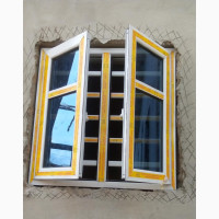 Casement Window With Inner Burglary and Inner Net for Kitche