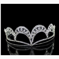 Bridal Wedding Tiara Crown - Silver