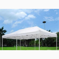 Foldable Canopy 10ft by 20ft (White Pole) W/Out Side Covers