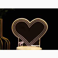 Touchscreen 3D Acrylic LED Bedside L With Writing Pen