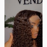 Natural Color Double Drawn Curly Wig