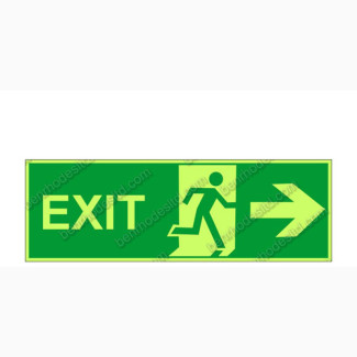 Photoluminescent Exit Signs (Glow In The Dark)