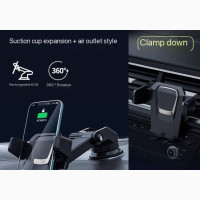 Car Dash Sunction Phone Holder (Adjustable + 360 Rotation)