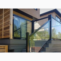 Stainless Steel Handrails with Glass Panels