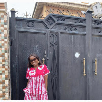Pink Ankara Lounge Set