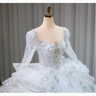 Luxury White Ball Dress