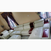 L-Shape Leather Sofa Chair - Home Interiors