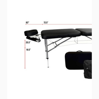 Double Fold Aluminum Massage Bed