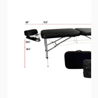 Double Fold Aluminum Massage Bed