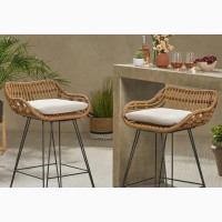 Stylish Handmade Rattan Bar Stools - Home Interiors