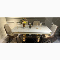 Luxurious Marble Top Dining Table - Brand New