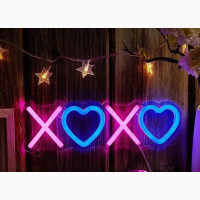 3D Xoxo LED Neon Sign USB Powered Wall Art Decor