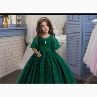 Green Full Ball Dress for Teenagers