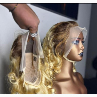 Full Frontal Blond Colour Hair