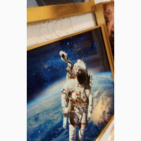 Captivating Celestial Odyssey: Astronaut Adventure in Acrylic Wall Frame