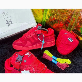Original Bad Bunny X Adidas Red Men Women Sneakers