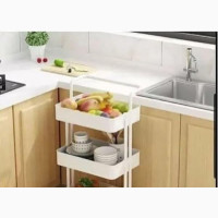 Multipurpose Storage Rack Trolley - 3 Tiers