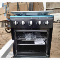 Bruhm 4 Burner Gas Cooker +Oven - Black New