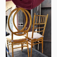 Iron Dior and Chiavari Chairs