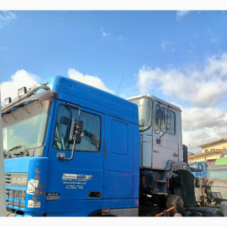 DAF 95 XF 430 Euro 3 Blue Truck for Sale, Long Chassis, 8 Tyres